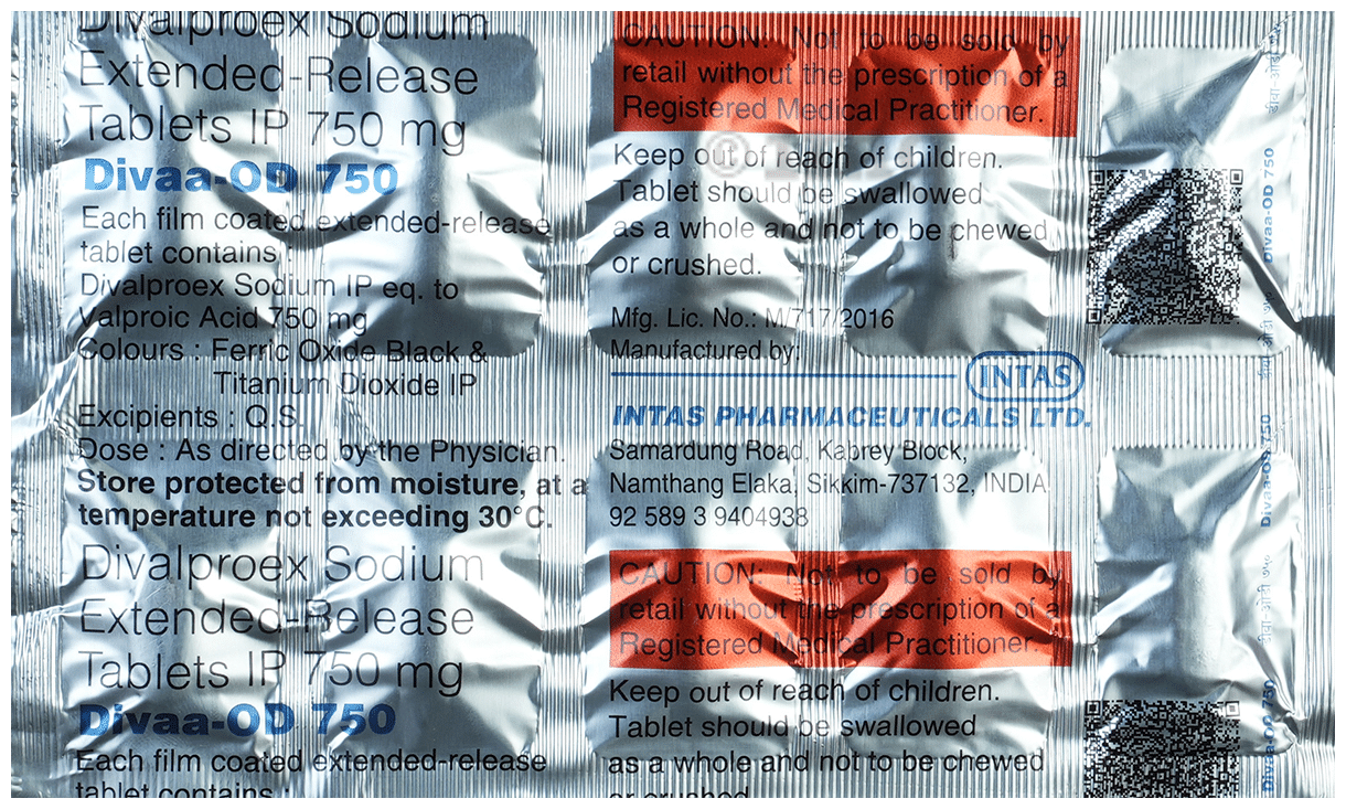 Divaa -OD 750 Tablet ER