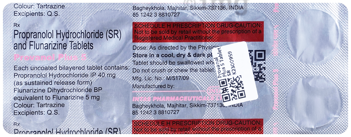Provanol Plus 5 Tablet SR