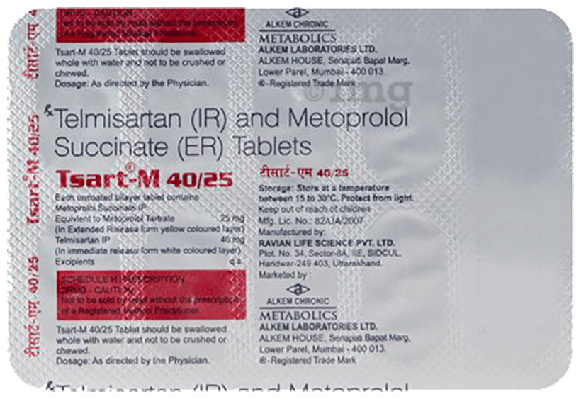 Tsart-M 40/25 Tablet ER