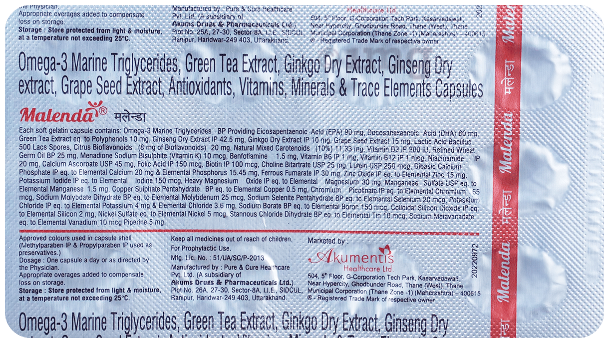 Malenda Soft Gelatin Capsule