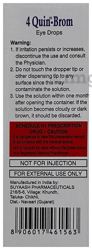 4 Quin-Brom Sterile Eye Drop