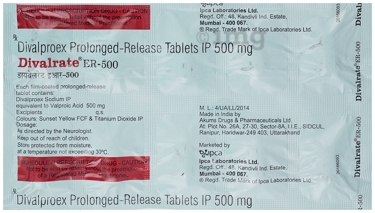 Divalrate 500mg Tablet ER