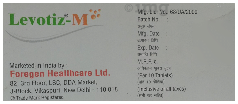 Levotiz-M Tablet