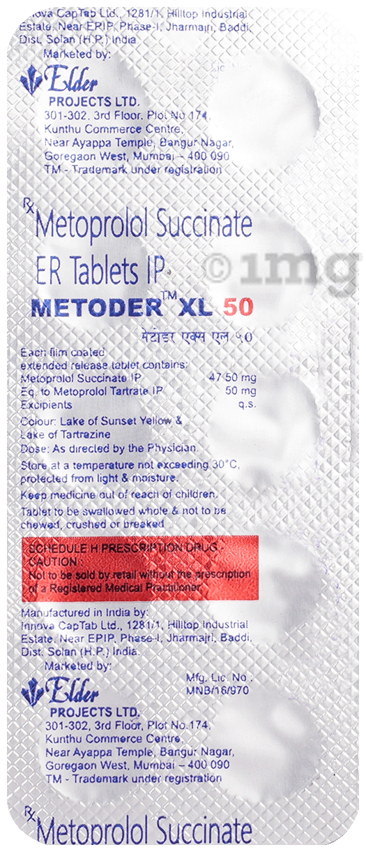 Metoder 50mg Tablet XL
