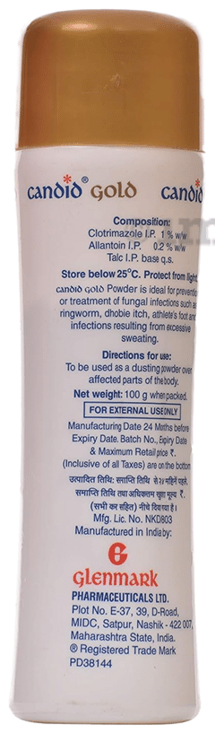 Candid Gold Dusting Powder | Derma Care