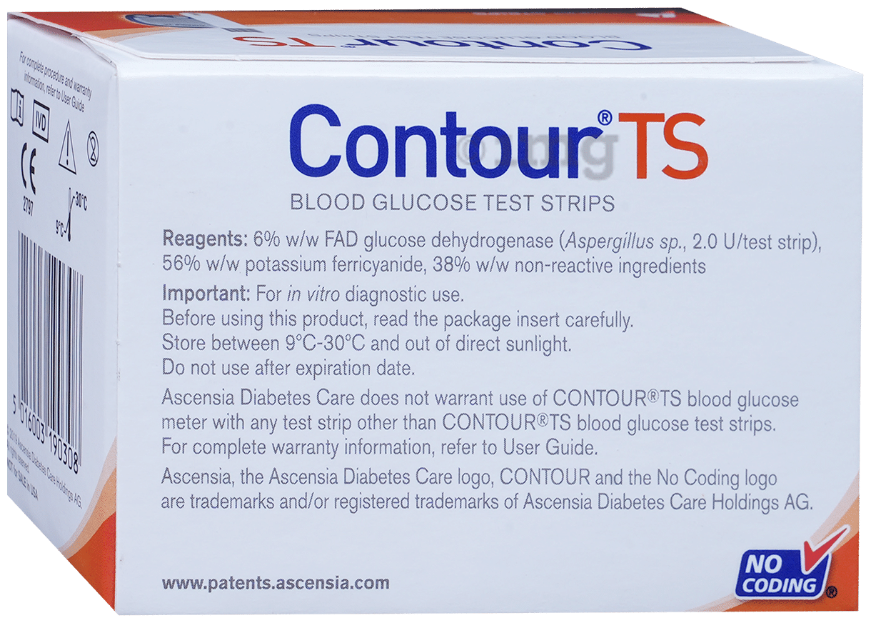 Contour TS Blood Glucose Test Strip (Only Strips)