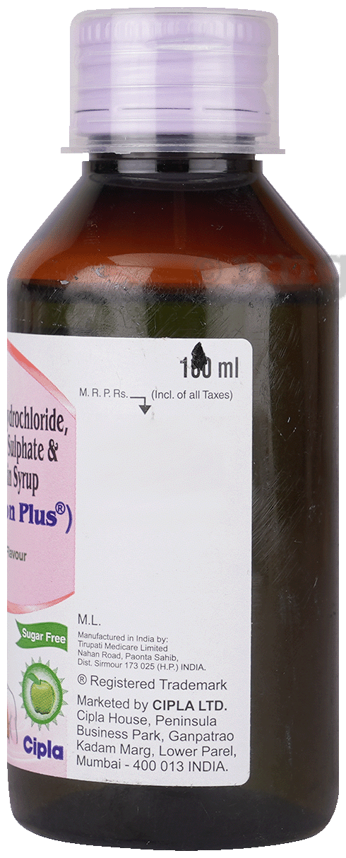 Cheston Plus Expectorant Green Apple Sugar Free