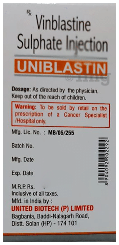 Uniblastin 10mg Injection