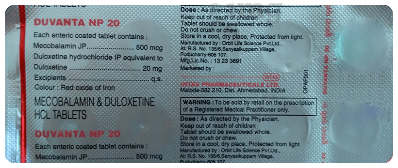 Duvanta NP 20 Tablet