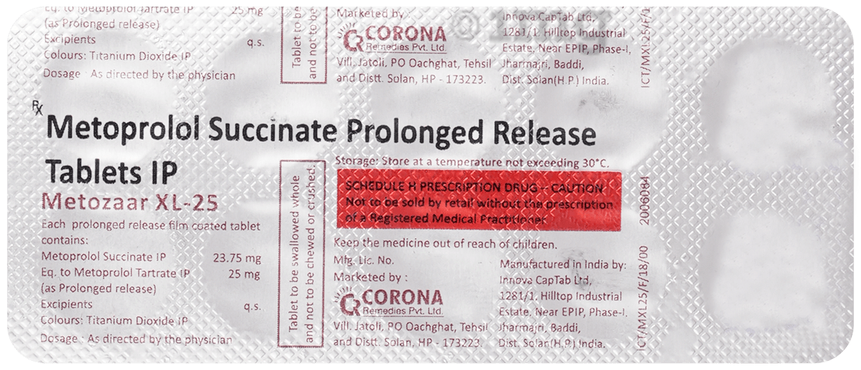 Metozaar -XL 25 Tablet