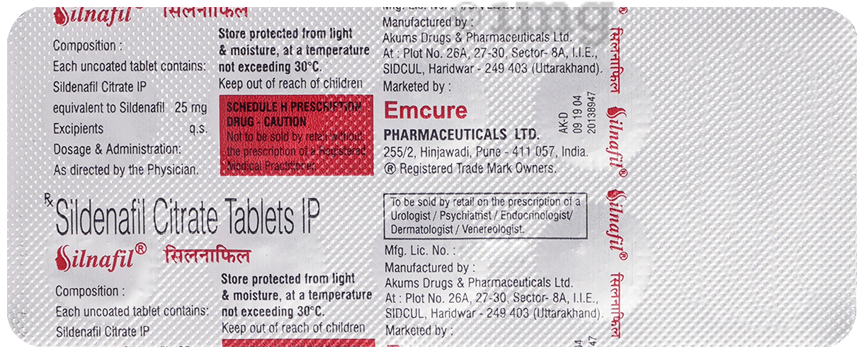 Silnafil 25mg Tablet
