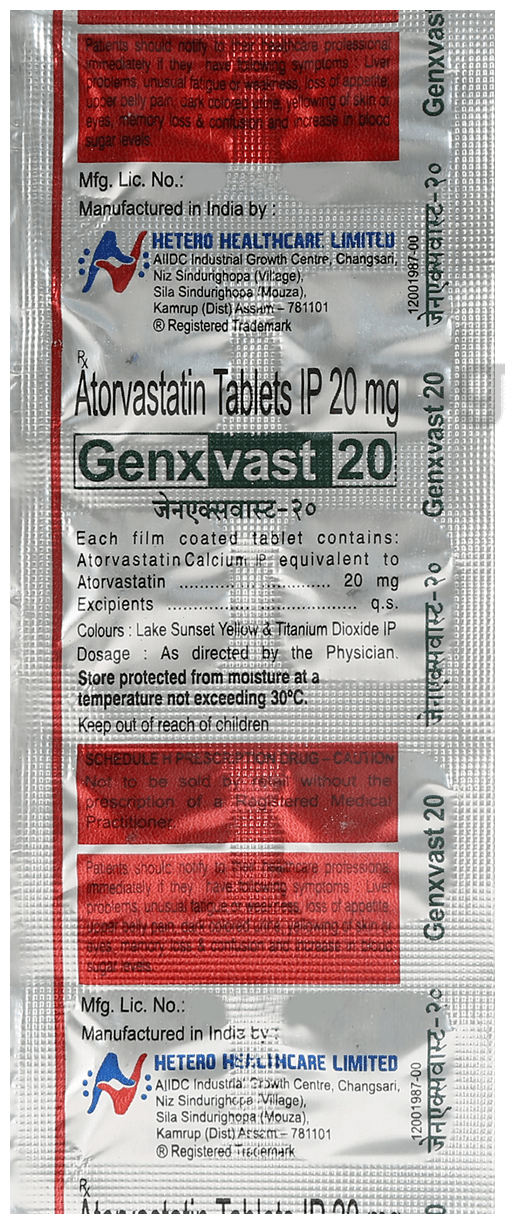 Genxvast 20 Tablet