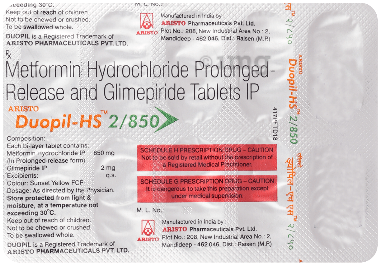 Duopil-HS 2/850 Tablet PR