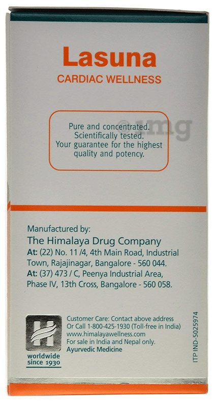 Himalaya Wellness Pure Herbs Lasuna Cardiac Wellness Tablet | For Healthy Cholesterol
