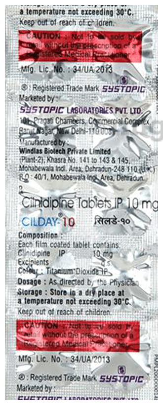 Cilday 10mg Tablet