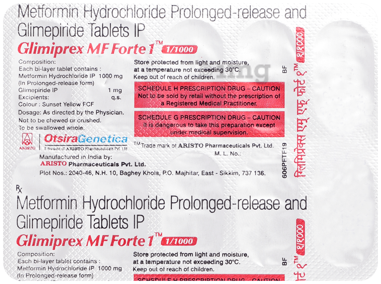 Glimiprex MF Forte 1 Tablet PR