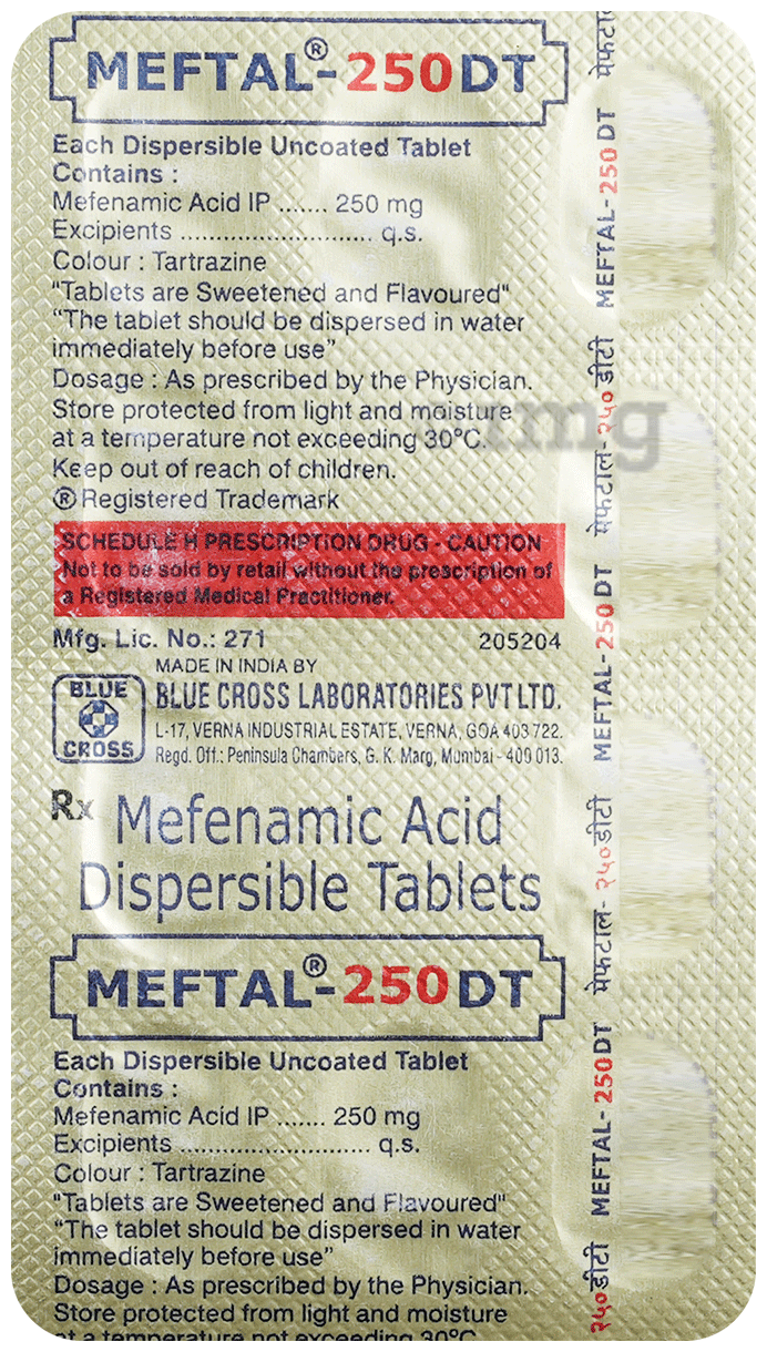 Meftal 250 Tablet