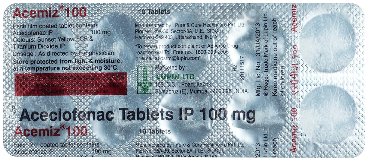 Acemiz 100mg Tablet