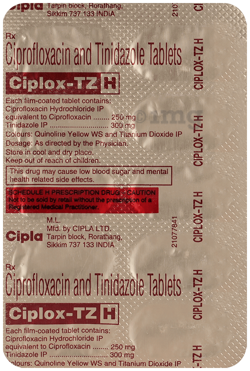 Ciplox TZ H Tablet