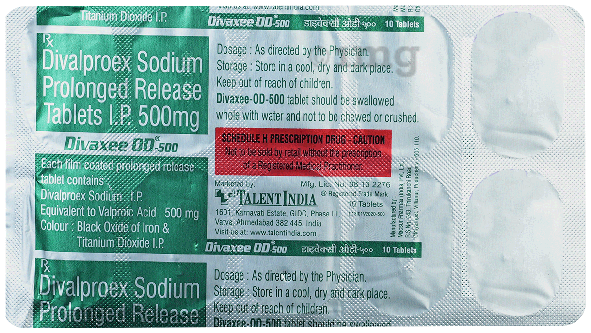 Divaxee OD 500 Tablet PR