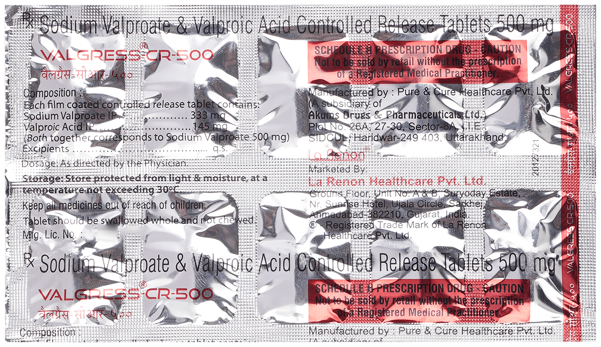 Valgress -CR 500 Tablet