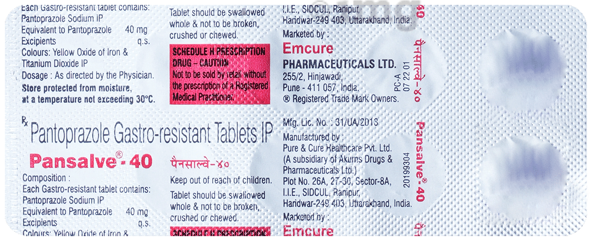 Pansalve 40mg Tablet
