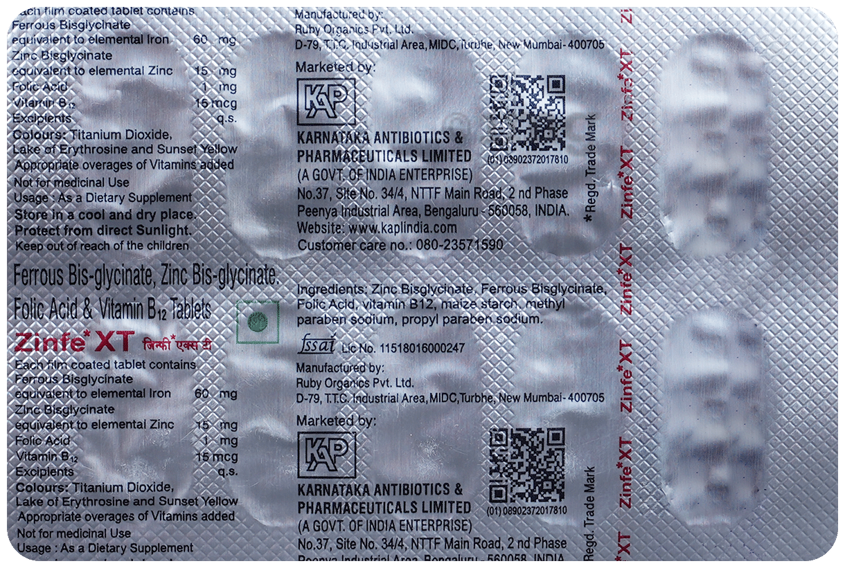 Zinfe XT Tablet