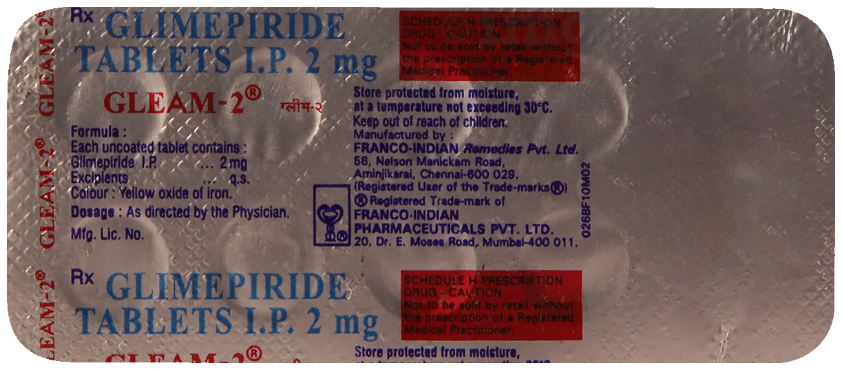 Gleam 2mg Tablet