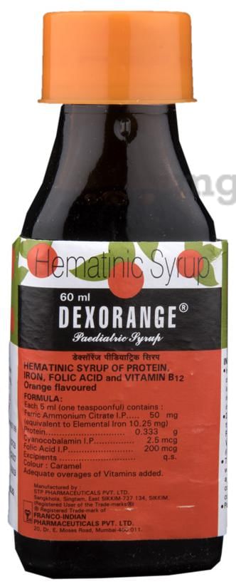Dexorange Paediatric Syrup Orange