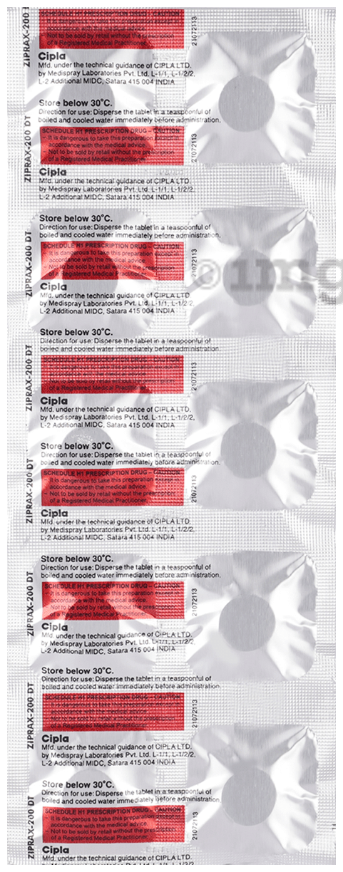 Ziprax 200 DT Tablet