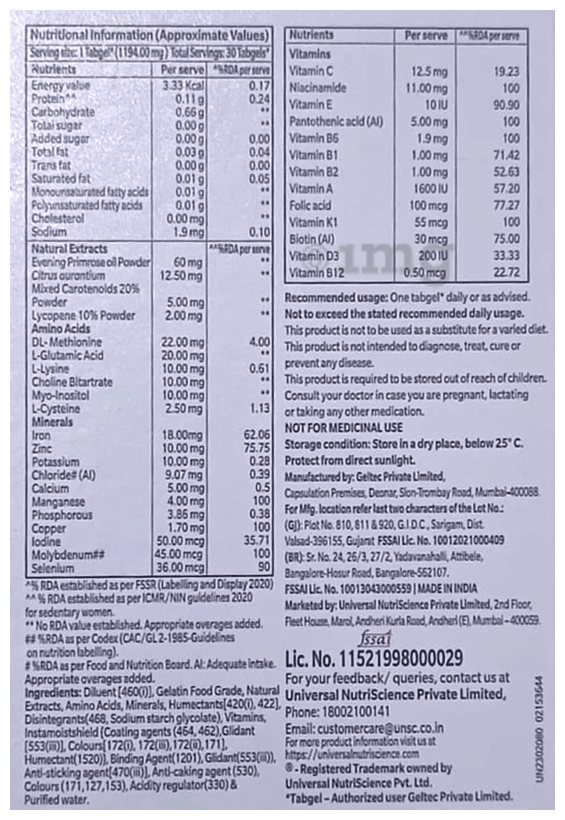 Multivite Woman Health Supplement Softgel with Essential Vitamins &amp; Minerals