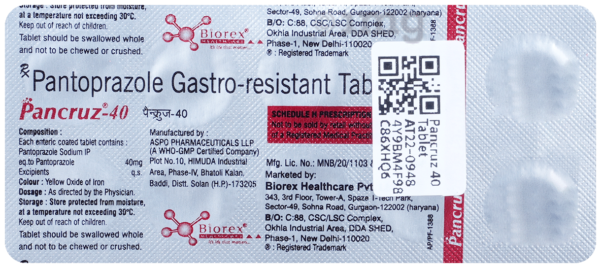 Pancruz 40 Tablet