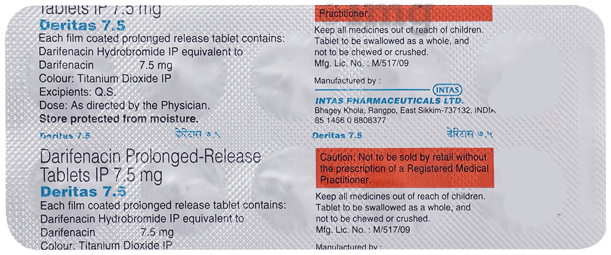 Deritas 7.5 Tablet PR