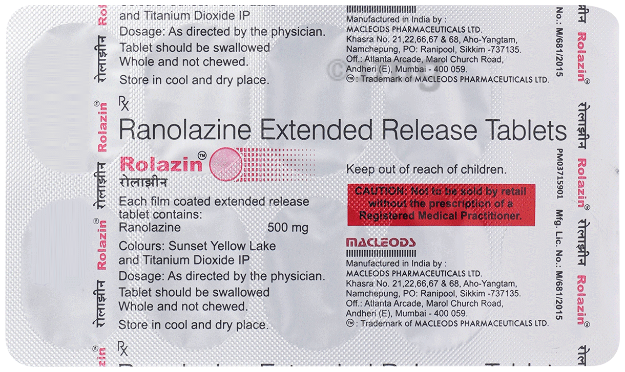 Rolazin 500mg Tablet