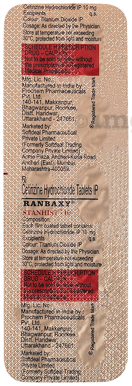 Stanhist 10 Tablet
