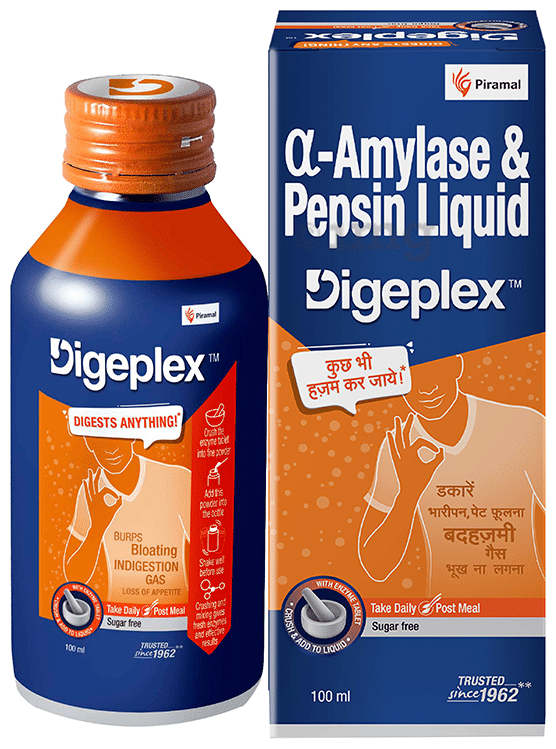 Digeplex Syrup | For Burps, Bloating, Indigestion, Gas &amp; Loss of Appetite | Sugar-Free