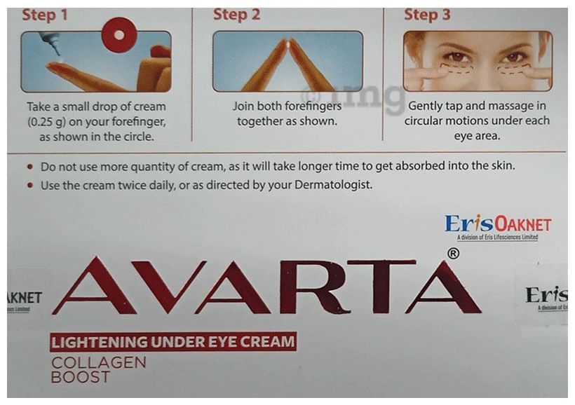 Avarta Lightening Under Eye Cream | For Collagen Boost &amp; Eye Care