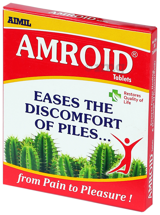 Amroid Tablet | Eases Constipation &amp; Discomfort of Piles