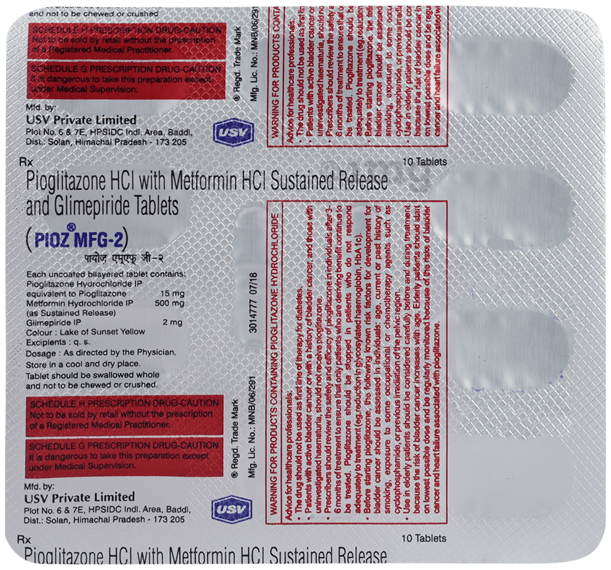 Pioz MF G2 Tablet SR