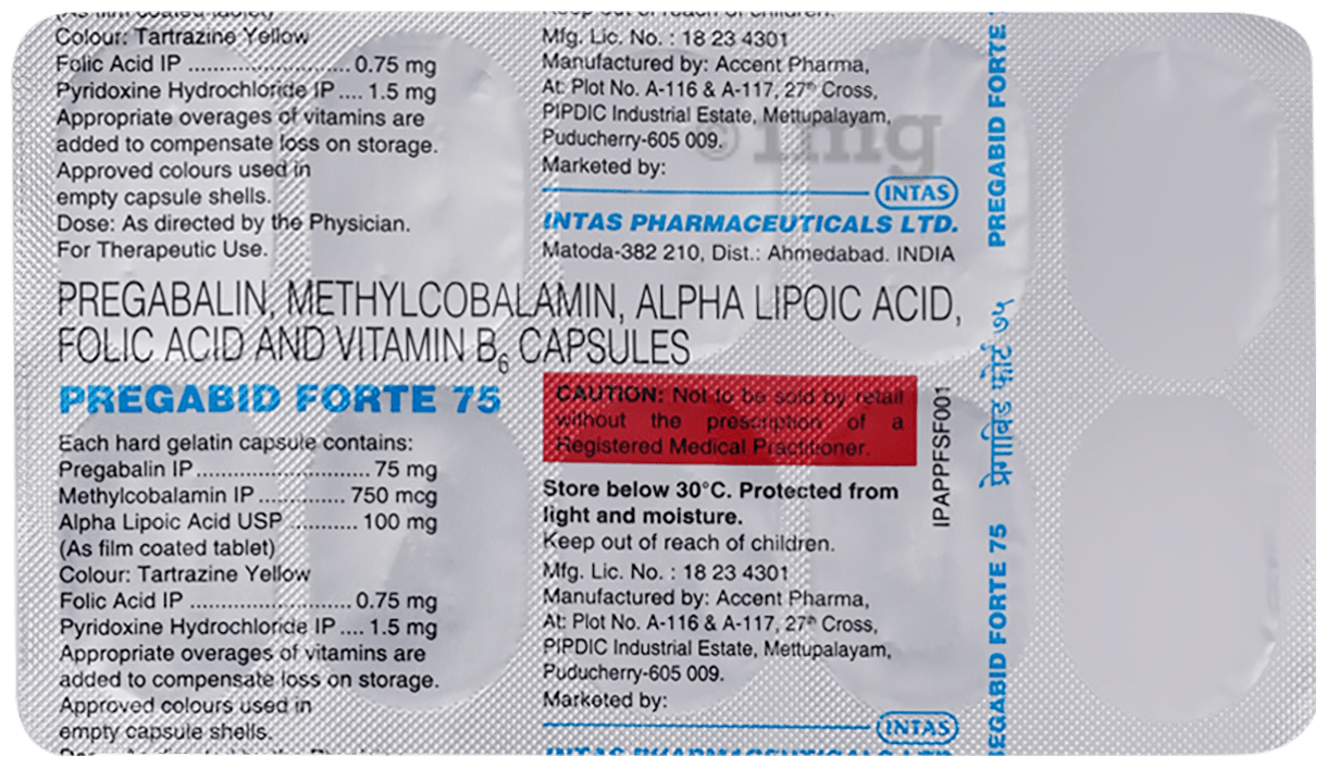 Pregabid Forte 75 Capsule