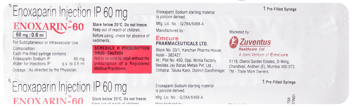 Enoxarin 60 Injection