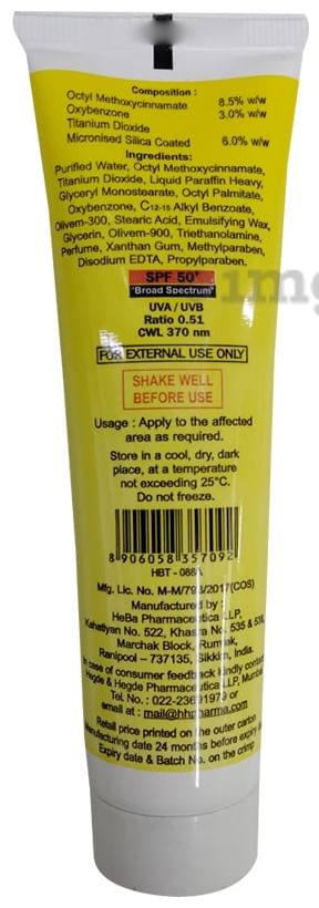 Sunban Forte Cream | Broad Spectrum SPF 50+ for UVA/UVB Protection