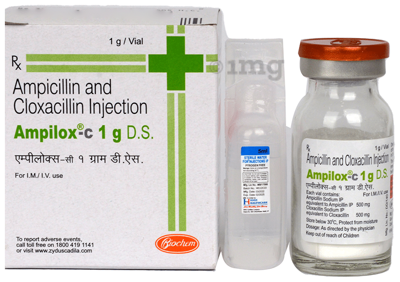 Ampilox C DS 500 mg/500 mg Injection