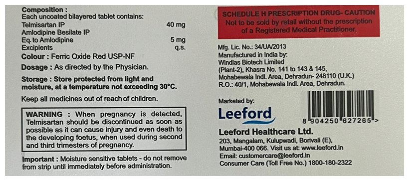 Venpres 40 AM Tablet