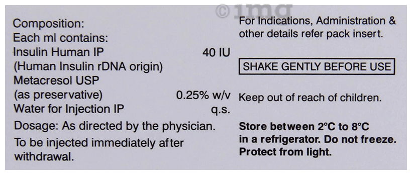 Lupisulin R 40IU/ml Solution for Injection