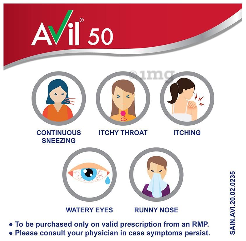 Avil 50mg Tablet