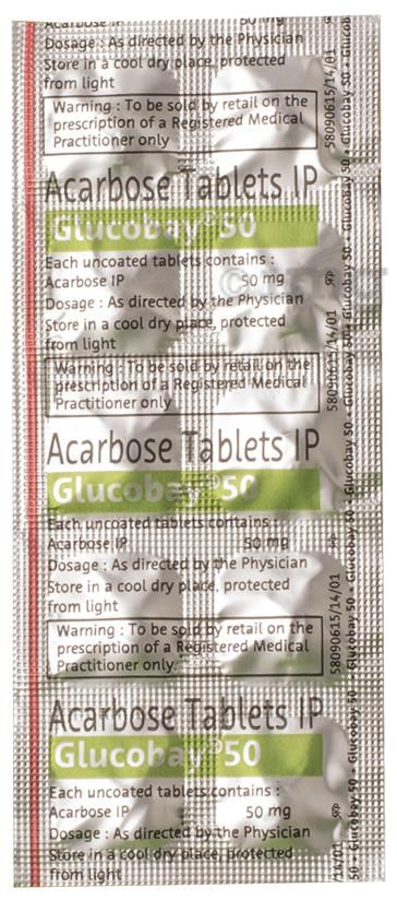 Glucobay 50 Tablet
