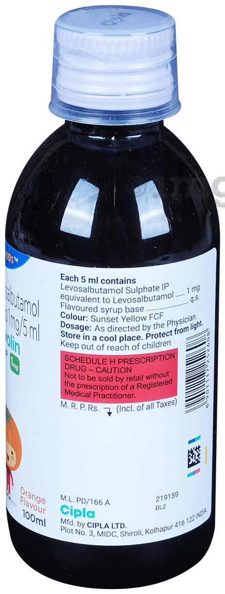 Levolin 1mg Syrup Orange