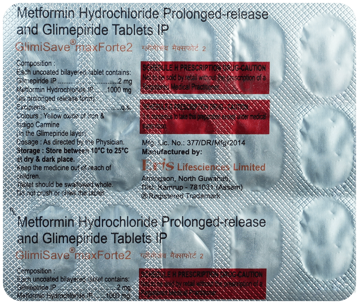 Glimisave Max Forte 2 Tablet PR