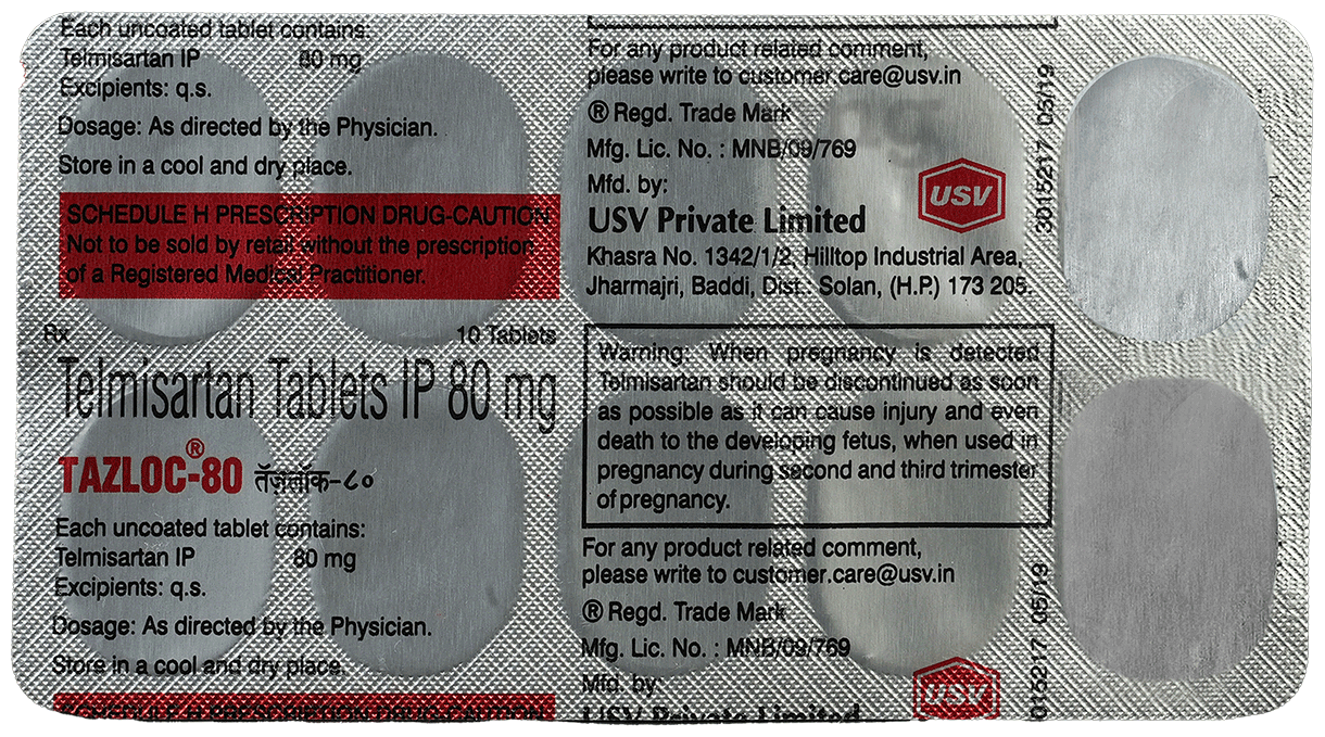 Tazloc 80 Tablet